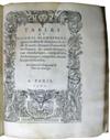 TRITHEMIUS, JOHANNES. Polygraphie et Uniuerselle escriture Cabalistique.  1561.  Lacking 4 text leaves and one volvelle.